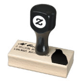 Zingende Blackbird Return Address Stamp Rubberstempel (Stempel)