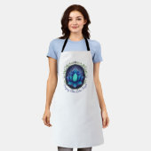 Zingende Blauwe Lotus Tempel Schort (Gedragen)