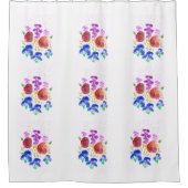 Zingende bloemen in het regendouchegordijn douchegordijn (Voorkant)