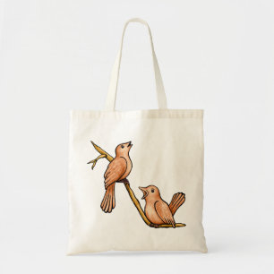 Zingende Canvas tas vogels