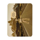 zingende cowboy Birthday Magneet (Verticaal)