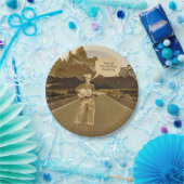  zingende cowboy Birthday Papieren Bordje (Feest)