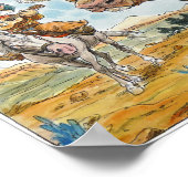 Zingende Cowboy Poster (Hoek)