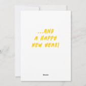 Zingende Dame Ananas Tropische Platte Kerstkaart (Achterkant)