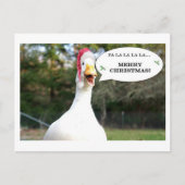 Zingende Duck Holiday Card Feestdagenkaart (Voorkant)