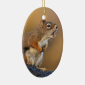 Zingende eekhoorn keramisch ornament (Rechts)