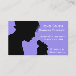 Zingende en vocale muziekkracht Vrije leraar Visitekaartje