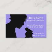 Zingende en vocale muziekkracht Vrije leraar Visitekaartje (Voorkant)