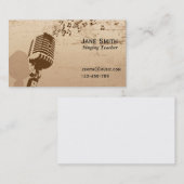 Zingende en vocale muziekkracht Vrije leraar Visitekaartje (Voorkant / Achterkant)