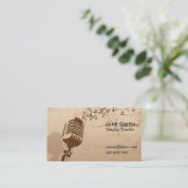 Zingende en vocale muziekkracht Vrije leraar Visitekaartje (Staand voorkant)