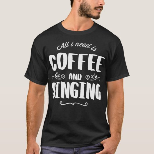 Zingende en zwarte kat klimmen t-shirt (Voorkant)