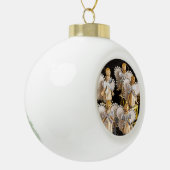 Zingende engelen keramische bal ornament (Links)