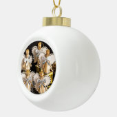 Zingende engelen keramische bal ornament (Rechts)