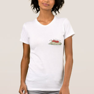 zingende gehaktballen op spaghetti t-shirt