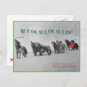 Zingende Geleide Honden: SItka Alaska Malamute Cho Briefkaart (Voorkant / Achterkant)