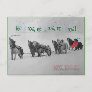 Zingende Geleide Honden: SItka Alaska Malamute Cho Briefkaart