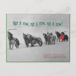 Zingende Geleide Honden: SItka Alaska Malamute Cho Briefkaart