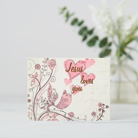 Zingende Gepersonaliseerd Briefkaart (Staand voorkant)