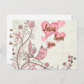 Zingende Gepersonaliseerd Briefkaart (Voorkant / Achterkant)