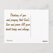 Zingende Gepersonaliseerd Briefkaart (Achterkant)