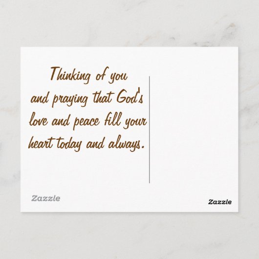 Zingende Gepersonaliseerd Briefkaart (Achterkant)