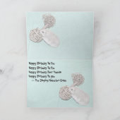 Zingende Hamster-Gram Birthday Wishes Kaart (Binnen)