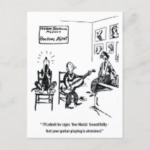 Zingende hond, humoristische vintage