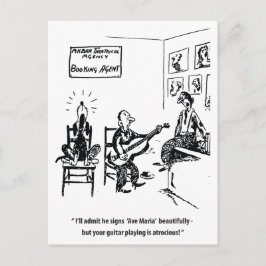 Zingende Hond, Humoristische vintage Briefkaart