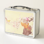 Zingende Kat met Bloemmand (Achterkant)