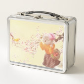 Zingende Kat met Bloemmand (Voorkant)