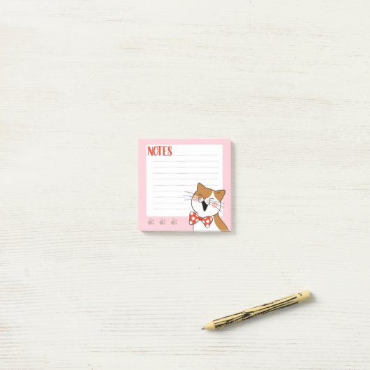 Zingende Kat Post-It Notities Post-it® Notes (Op bureau)