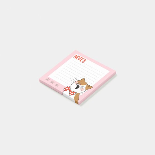 Zingende Kat Post-It Notities Post-it® Notes (Schuin)