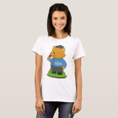 Zingende kat zanger microfoon t-shirt (Voorkant volledig)