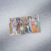 Zingende Kats Magnets Cat-Paintings.com Visitekaartje Magneet (Voorbeeld)