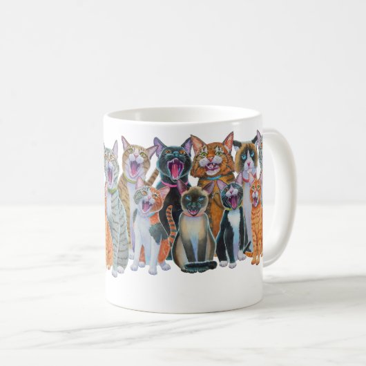 Zingende katten, kartelende katten rond de Mok (Voorkant rechts)