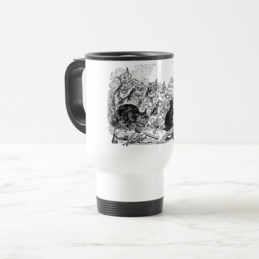  zingende katten reisbeker (Voorkant links)