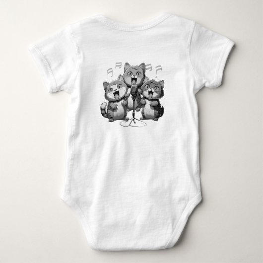 Zingende Katten Romper (Achterkant)