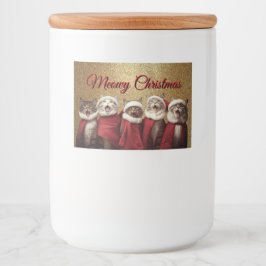 Zingende Katten Voedselcontainer Etiket