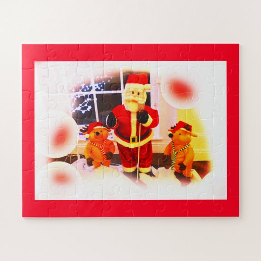 Zingende Kerstman Legpuzzel (Horizontaal)