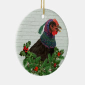 Zingende kip keramisch ornament (Rechts)