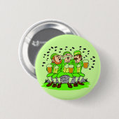 Zingende Leprechauns Knop Ronde Button 5,7 Cm (Voorkant /achterkant)