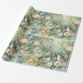 Zingende liefde cadeaupapier (Uitgerold)