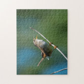 Zingende Marsh Wren jigzaagpuzzle Legpuzzel (Verticaal)