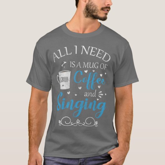 Zingende Melodie Band retro T-shirt (Voorkant)