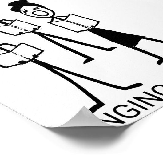 Zingende mensen poster (Hoek)