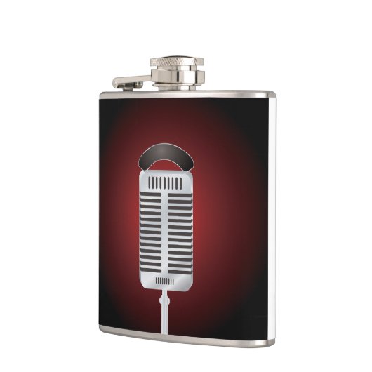 Zingende microfoonfles heupfles (Links)