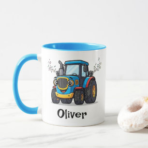 Zingende Moppertje Muzikale Blauwe Tractor Mok
