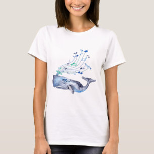 Zingende Musical Blue Whale T-shirt