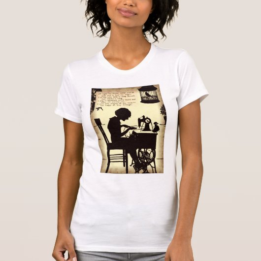 Zingende naaidame  Fairy Poem T-shirt (Voorkant)
