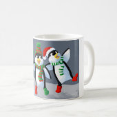 Zingende pinguïns koffiemok (Voorkant rechts)